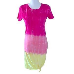 Generation Love 💕 tie-dye tricolor cotton dress